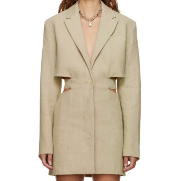 Jacquemus NWT La Robe Bari Blazer Minidress - Picture 1 of 9